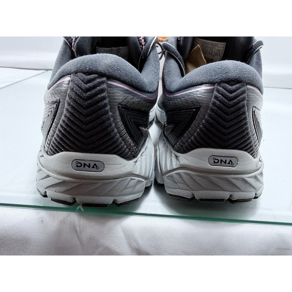Brooks Ghost 10 Women’s Gray/Rose Gold Low Top Lace-Up Mesh Running Sneaker - Picture 4 of 7